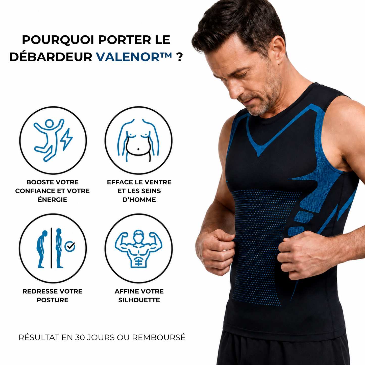 Débardeur de compression gainant