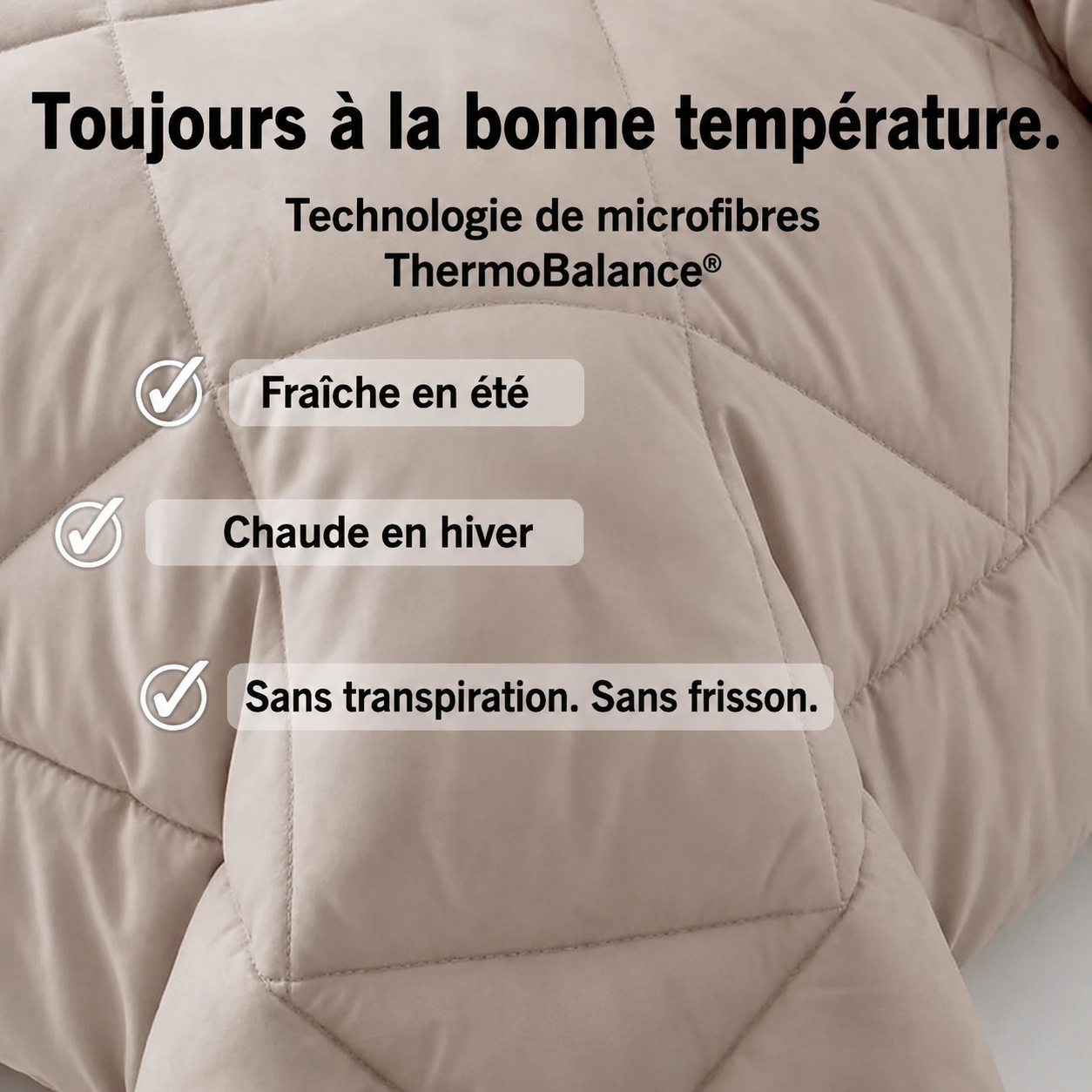 Couverture EasySleep® – La couette 2 en 1 à séchage rapide qui élimine le besoin de draps.