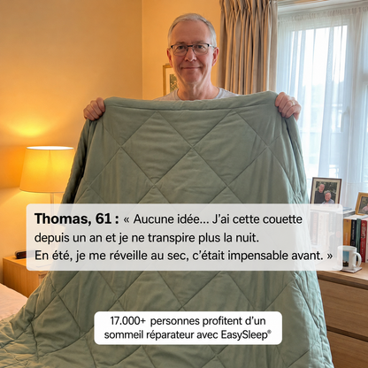 Couverture EasySleep® – La couette 2 en 1 à séchage rapide qui élimine le besoin de draps.