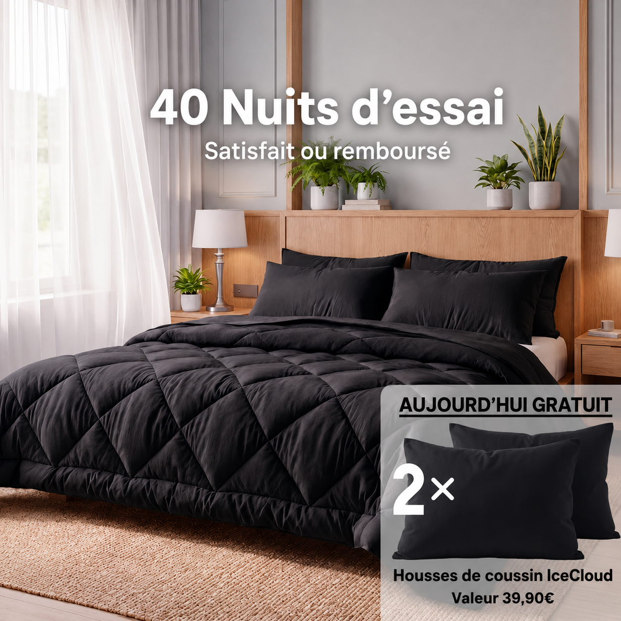 Couverture EasySleep® – La couette 2 en 1 à séchage rapide qui élimine le besoin de draps.