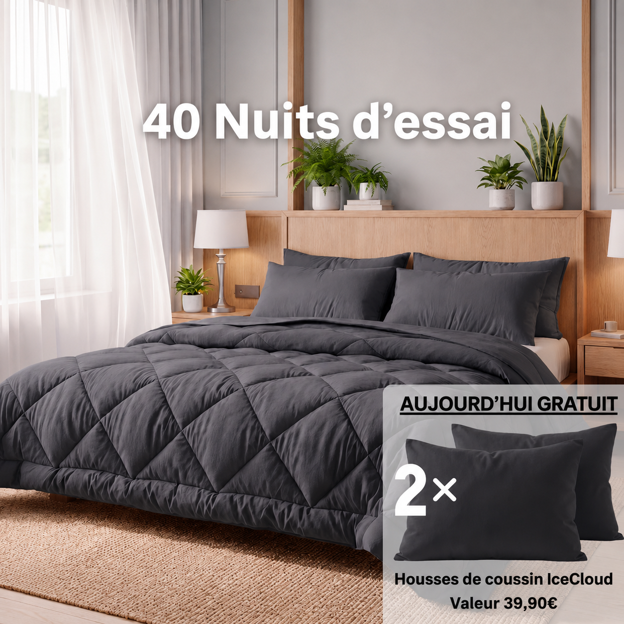Couverture EasySleep® – La couette 2 en 1 à séchage rapide qui élimine le besoin de draps.