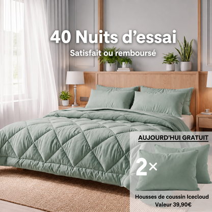 Couverture EasySleep® – La couette 2 en 1 à séchage rapide qui élimine le besoin de draps.
