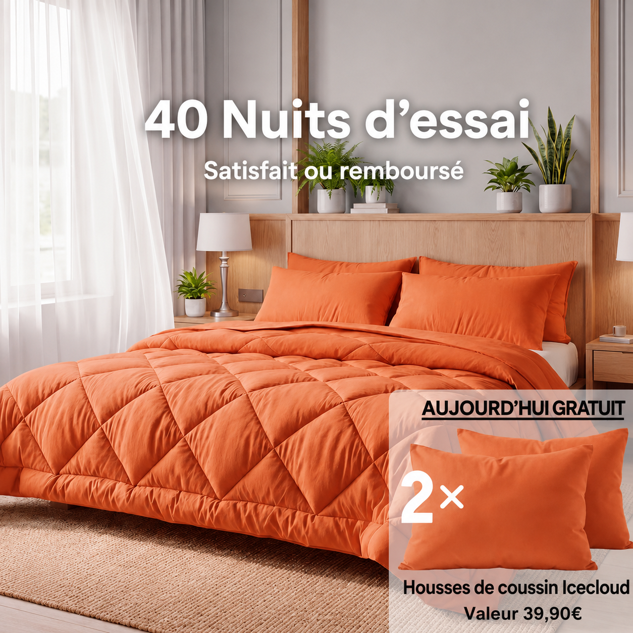 Couverture EasySleep® – La couette 2 en 1 à séchage rapide qui élimine le besoin de draps.